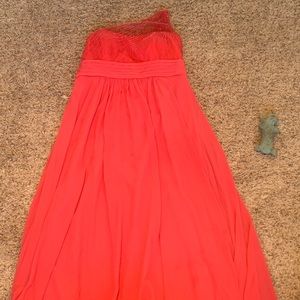 Coral pink dress